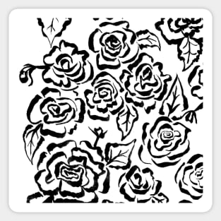 Line Roses Sticker